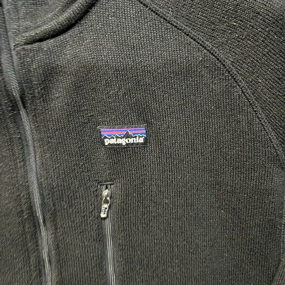 Patagonia Men's Better Sweater Quarter Zip Jacket Size‎ Medium Black Sty25521